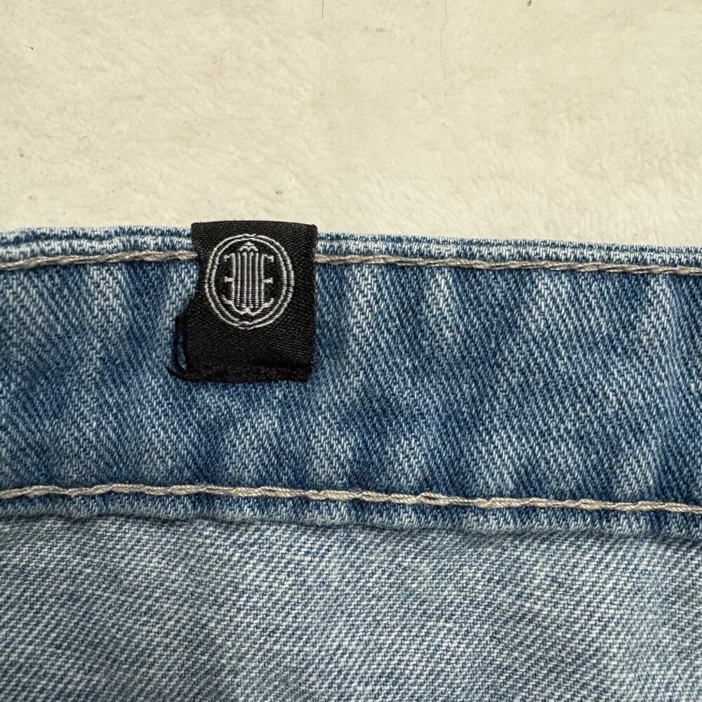 Distressed Blue High-Waisted Mom Jeans By Elite Jeans Size 7/28 - Picture 6 of 11